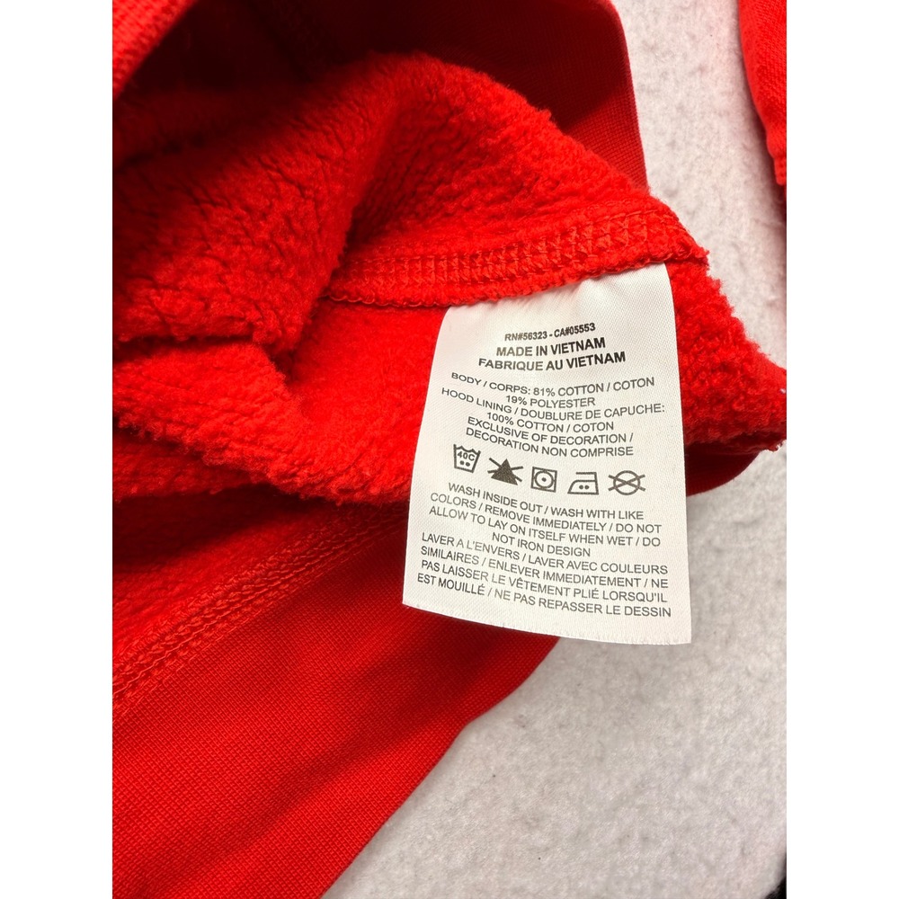 Nike Sportswear Club Fleece Pullover Hoodie Men's Size Large Red 826433-658 - Picture 7 of 8